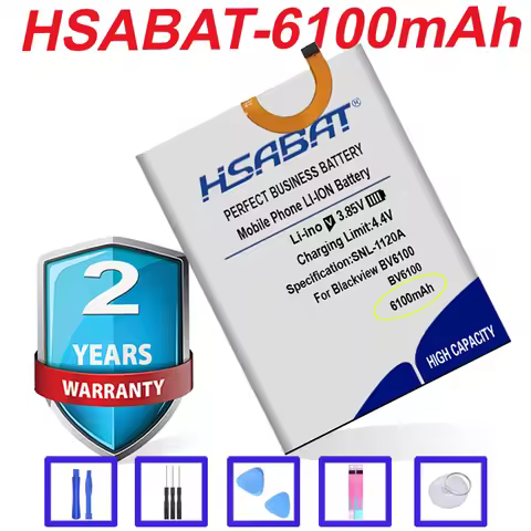 HSABAT Top Brand 100% New 6100mAh 457094P Battery for Blackview BV6100 in stock