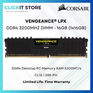 CORSAIR VENGEANCE® LPX 16GB (1x16GB) DDR4 3200MHz C16 Memory RAM - CMK16GX4M1E3200C16