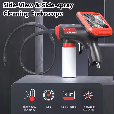 Portable Air Conditioner Sewer Pipe Cleaning Hvac Systems Drain Endoscope Borescope Stethoscope For