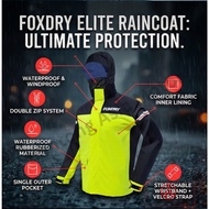[100% ORI FOXDRY]FOXDRY ELITE 08 Premium Raincoat Baju Hujan Windbreaker Rainsuit Motorcycle Waterpr