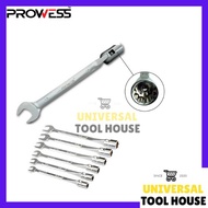 PROWESS Chrome Vanadium CR-V Combination Flexible Socket Wrench | Box Spanner