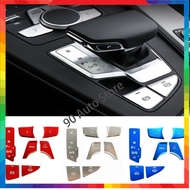 ‍ 7pcs/set Audi A4L 2017-2020 Car Gear Shift Multimedia Button Sticker Auto Electronic Handbrake Car