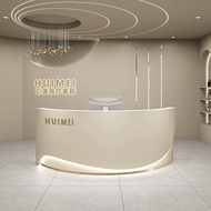 【High quality】 Cashier Stainless Steel Counter for Beauty, Clothing & Dance Studio Modern Light Luxu