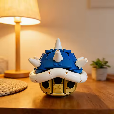 new Kart Spiny Shell Turtle Building Blocks Model Bricks Game Anime Figures DIY Toys Birthday Christ