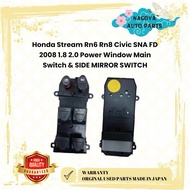 Honda Stream Rn6 Rn8 Civic SNA FD 2008 1.8 2.0 Power Window Main Switch &amp; SIDE MIRROR SWITCH
