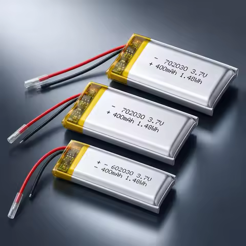 Rechargeable LiPo Battery 702030 3.7V 400mAh Lithium Polymer Cell for RC Drone GPS DVR MP3 PSP Beaut