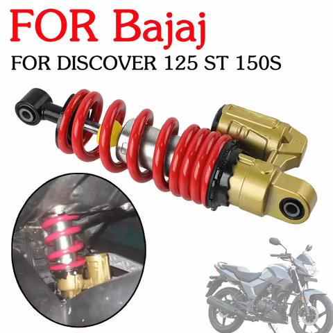 Motorcycle High Quality Hydraulic Rear Shock Absorber Rear Fork Suspension 338mm For Bajaj Discover 