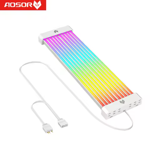 COOLMOON AOSOR AL200 Neon Light Strip PC Backlight Flexible LED Light 5V ARGB Aura Sync Widening Ben
