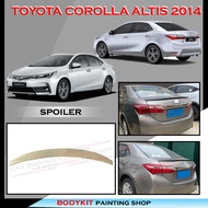 TOYOTA COROLLA ALTIS 2014-2018 TAIWAN STYLE SPOILER REAR TRUNK SPOILER DUCKATAIL - MATERIAL ABS BODY