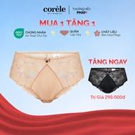 [BUY 1 GET 1 FREE] COMBO of 2 mid-waisted women's underwear with sparkling Lurex lace, butt-hugging,