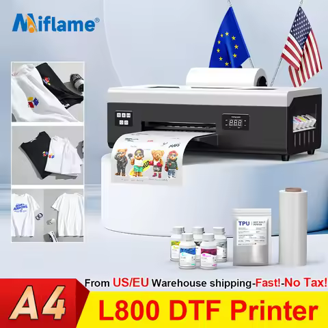 US/EU Stock A4 DTF Printer For Epson L805 DTF Transfer Printer Directly to Film DTF Printer with Rol