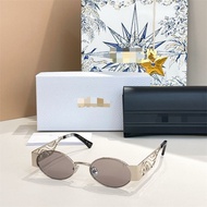 CIQ9 DI * Sunglasses Retro Oval Metal Sunglasses RAVE