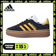 Cool enough to explode A & d gazelle bold Men and women shoes Casual sports shoes Black yellow【A & d