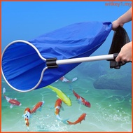 WIT Aquarium Koi Sock Net Fishing Net Fish Landing Net Catching Net Soft Mesh Basket
