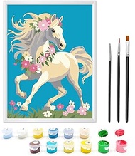 Painting by Numbers from 5 6 7 Years Girls and Boys, Painting by Numbers for Children with Frame, 3 