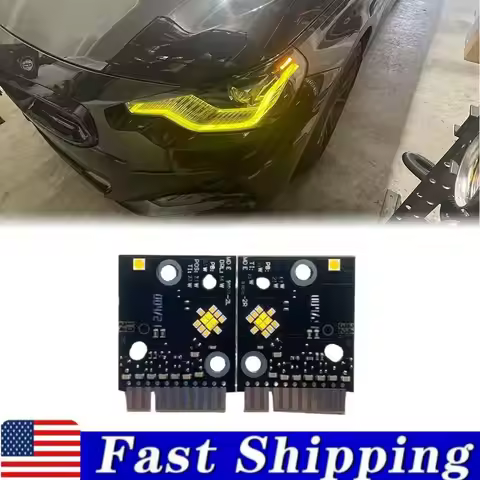 CSL Yellow DRL LED Boards For 2022- 2024 BMW 2 Series G87 G42 M2 M240I 230i Daytime Running Light 63