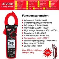 UNI-T True RMS Digital clamp Meter UT207B UT208B AC DC Current 1000A 1000V คีมแอมป์มิเตอร์ LPF 6000