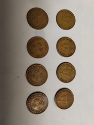 香港一（壹）毫硬幣10個。1948-1951