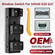 Left Driver Master Power Window Switch For Infiniti G35 2007-2008 G37 2009-2013