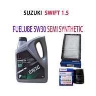 Suzuki Swift 1.5 Fuelube 5W30 Semi Synthetic Engine Oil F5a 4L with Oil Filter