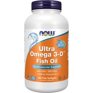 Now Foods Ultra Omega 3-D 180 cápsulas – Ômega 3 com Vitamina D3 | Alta Potência