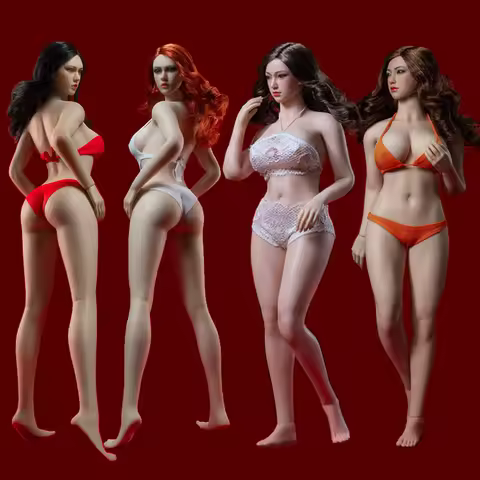 TBLeague S38 S39 S42 S43 1/6 Plus Size Girls Super-Flexible Seamless Body suntan pale Large Breast W