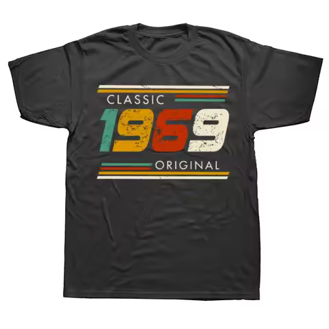 Classic 1969 Original Vintage 55th Birthday Gifts 55 Year Old T Shirts Summer Christmas Party Cotton