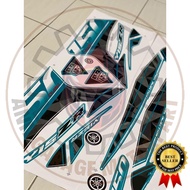 STICKER BODY SET COVERSET Y15ZR V1 V2 ORIGINAL MORITAKA GREEN CYAN YAMAHA ORIGINAL