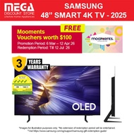 SAMSUNG QA48S90FAEXXS 43" OLED 4K S90F SMART TV | Free $100 Mooments Redeem Samsung by 12 Jul 26