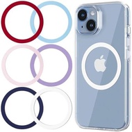 for MagSafe Sticker,4 PCS,Ultra-Thin(0.4mm) Metal Ring for Kindle/Pop Socket Magnetic Wallet Grip Wi