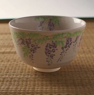 日本製紫藤花抹茶碗