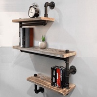 Kệ ống nước kệ sách kệ treo tường 3 tầng decor trang trí nhà và quán cafe bằng ống sắt sáng tạo đẹp