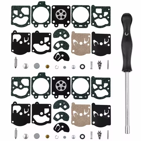 2Pcs Carburetor Repair Kit for Stihl FS44/FS48/FS51/FS52/FS56/FS80/FS81/FS85/HS60/BG61/BG72/025-028