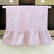 廚房粉色手巾、裝飾洗碗巾、褶邊洗碗巾、禮品