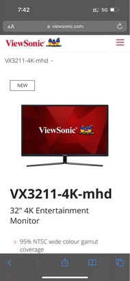 4K ViewSonic monitor
