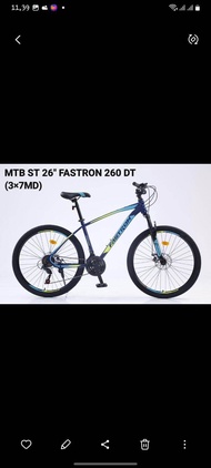 SEPEDA GUNUNG MTB FASTRON 26 INCH 260DX NEW 24S INER CABLE SEPEDA GUNUNG KUALITAS BY PACIFIC MURAH