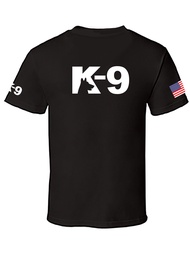Mens Printed K-9 K9 USA Logo Police Staff Safety Custom Halloween T-shirt - Oversized Short-sleeved 