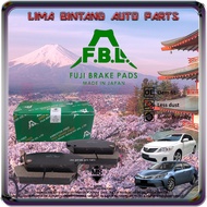 [ FBL CERAMIC ] Toyota Corolla Altis ZRE142 , ZRE143 , ZRE172 , ZRE173 Front / Rear Brake Pads Disc Brake Pad Fuji Japan