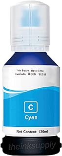 theinksupply Compatible with Epson 001 Printer Ink Bottle Refill for Epson Ecotank InkTank Printers L4150 L4160 L4260 L6160 L6190 L6290 - Jumbo(130ml),Cyan