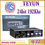 Sound Card Q-22 Q-24 Teyun SoundCard Recording