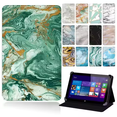 Leather Tablet Case for Linx 7/Linx 8 /Linx 10 /Linx 820 8" /Linx 1010B 10.1" Drop Resistance Print 