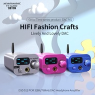 FX AUDIO DAC-M1 Bluetooth decoder Headphone Amplifier CSR8675 APTX-HD LDAC DSD512 ES9038Q2M DAC prea