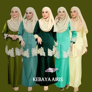 Kebaya Moden Lace Airis Sedondon Ibu Anak Raya Kenduri olive green dusty green emerald mint yellow