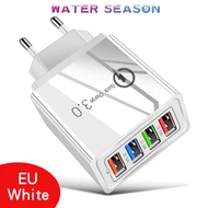 4 Port Charger Adapter 5V 3.1A USB Quick Charging Fast Charging + LED Light