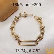 18k Saudi gold necklace white gold