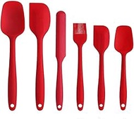 WGHJK 6pcs/set Cooking Tools Set Non-stick Cooking Spoon Spatula Ladle Egg Beaters Silicone Heat-Resistant Cream Scraper Kitchen Tool