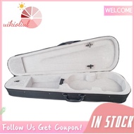 Violin Case 4/4 Size Professional Triangular Shape Violin Hard Case -Silver Inside Violin Parts New