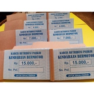 PARKING TICKETS NOMINAL 2 THOUSAND, 4 THOUSAND, 6 THOUSAND, 7 THOUSAND, 15 THOUSAND, WITHOUT NOMINAL