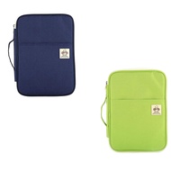Multi-Functional Portfolio Travel File Organizer Waterproof A4 Document Bag Zippered Case Pouch for 