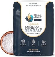 Baja Gold Mineral Sea Salt - Recommended by Gary Brecka - Organic Natural Grain Salt for Cooking & B